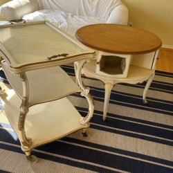 Bar Cart And Drum Coffee Table 