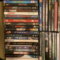 DVDs. Movies/exercise And Vintage Tv. Unplayed Dvds$2 Each 