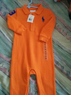 Brand new with tag Ralph Lauren Polo onesies size 9 months