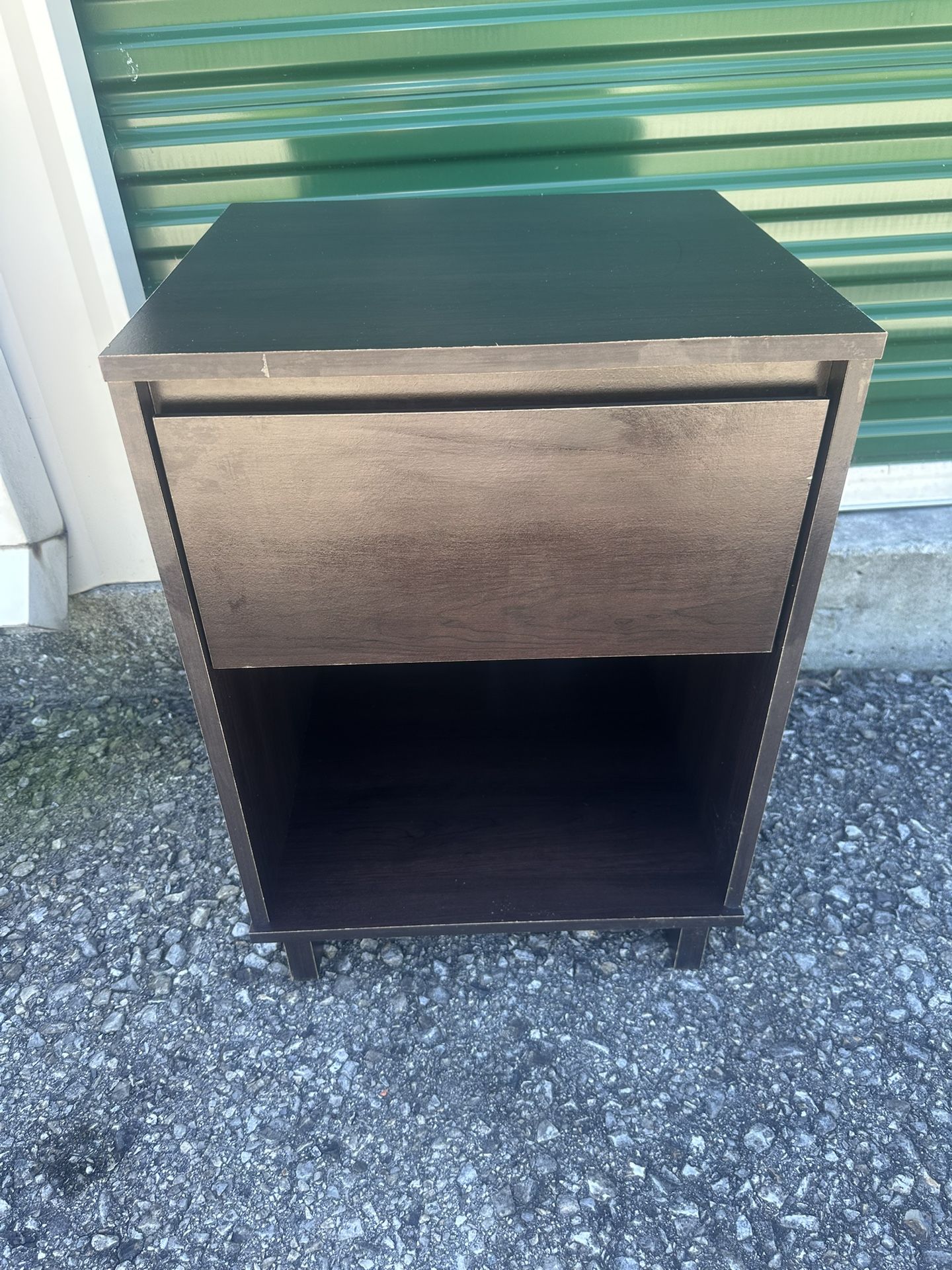 âś… Modern Dark Brown Nightstand / Side Table