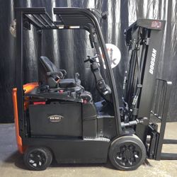 2023 Doosan BC25S-7 With 2023 Battery, 4300 LB, 3-Stage Mast 189”, Electric Sit-down Forklift