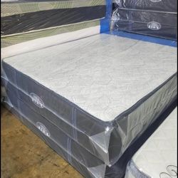 🛏️ Queen Mattress (Double Sides) + Box Spring – All Sizes – Brand New!