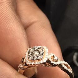 100% Rose Gold Ring 