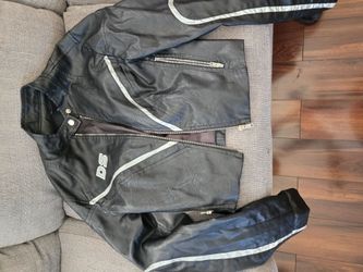 DS Black Leather Motorcycle Jacket