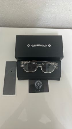 Clear Chrome Hearts Glasses