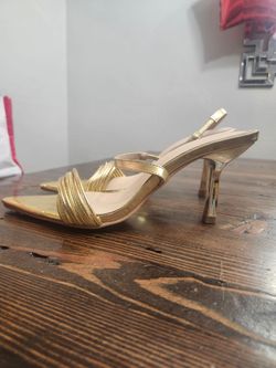 Size 8.5 Golden Heels
