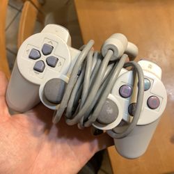 Sony PlayStation 1 PS1 PSone White Controller OEM Official Authentic - Tested Works
