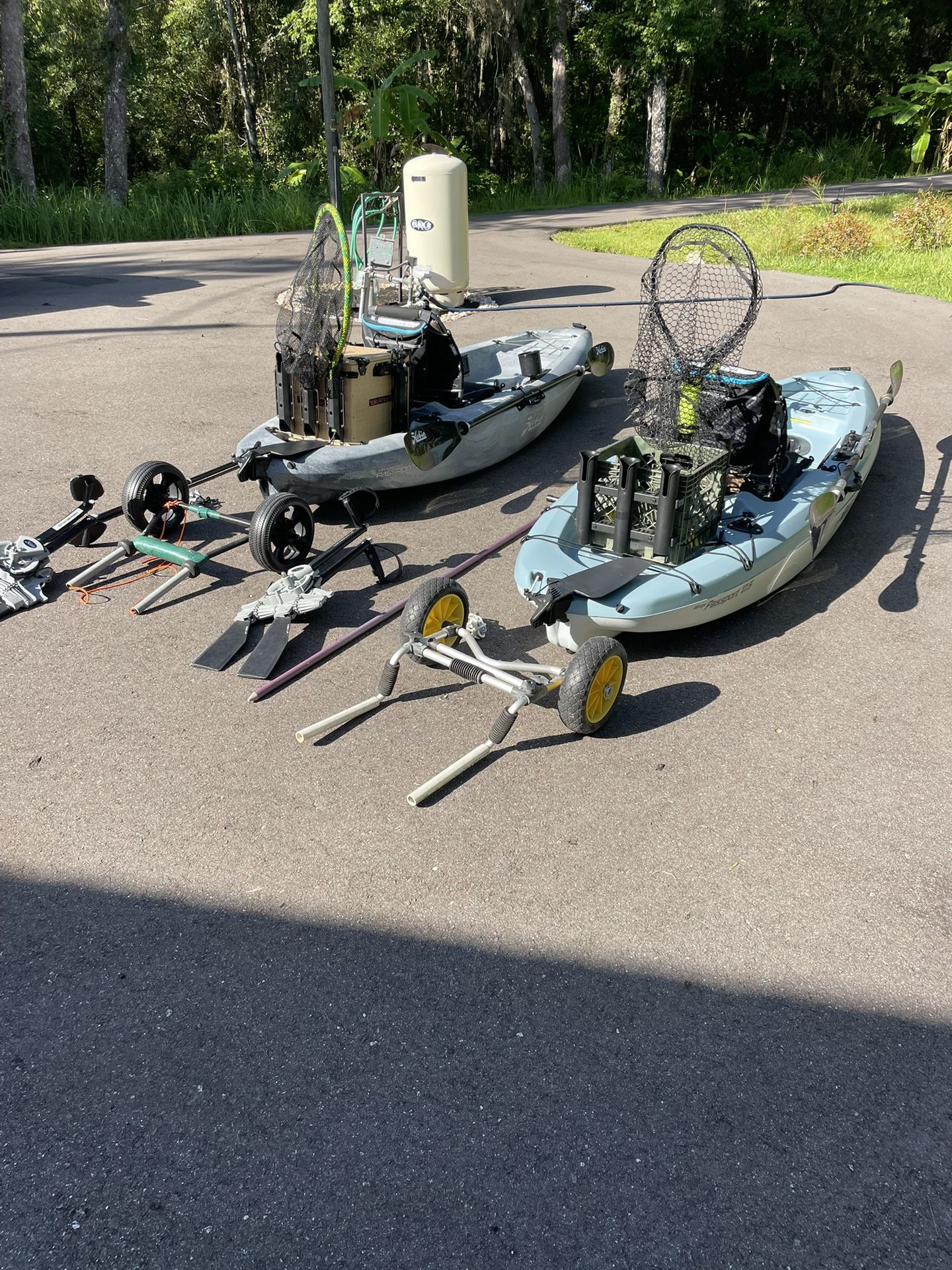 2 Hobie Fishing Peddle Kayaks Fishing Package