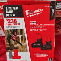 Milwaukee 2-6.0 batteries..$120..firm on price..brand New.. first come first served..