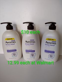 Aveeno Stress Relief Body Wash ( lavender scent ) , Value Size 33 Fl oz