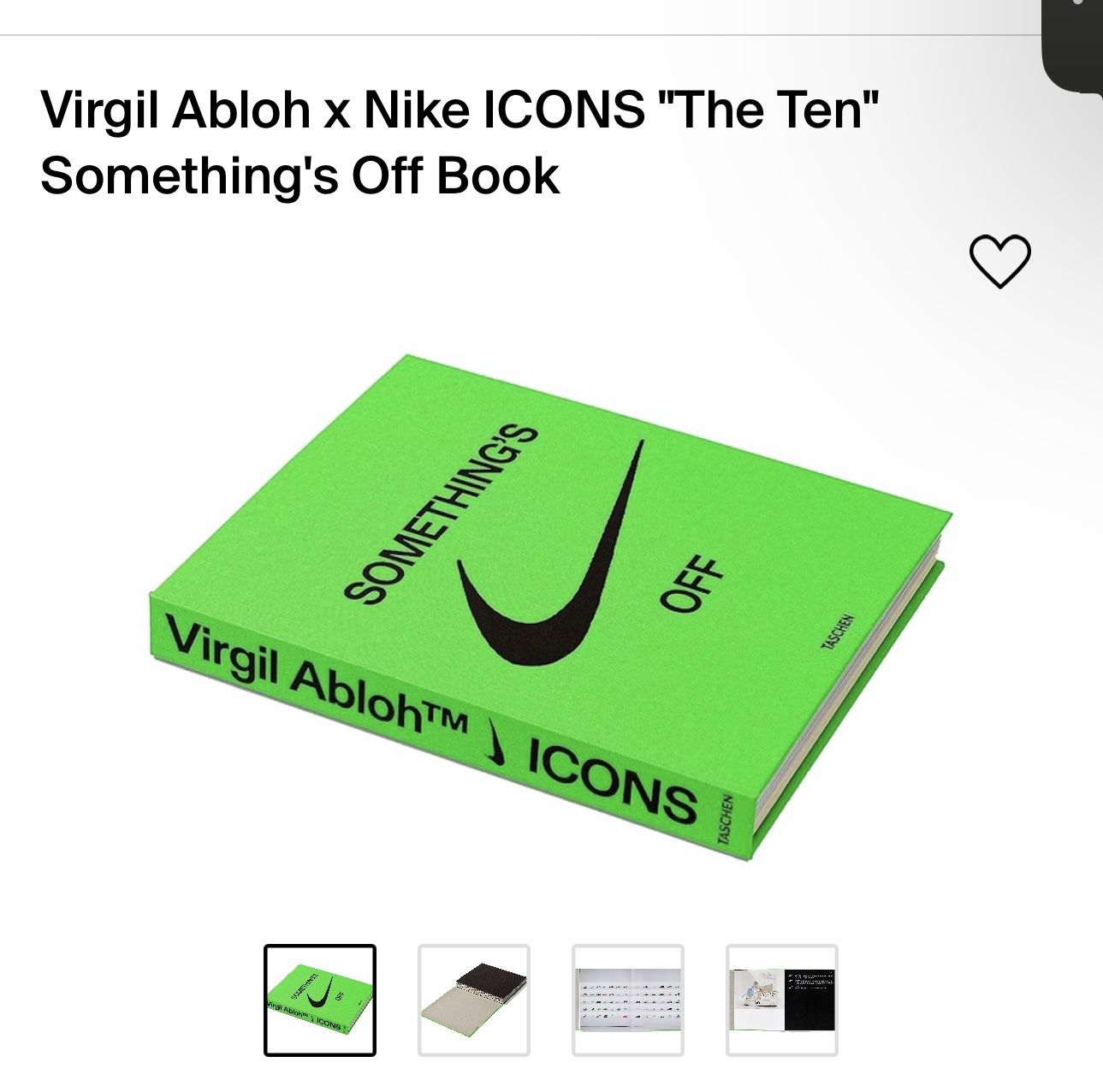 Virgil Abloh x Nike ICONS Something’s Off Book