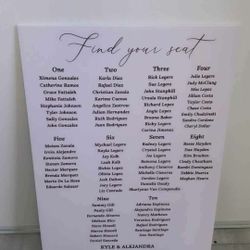 Wedding Seating Chart