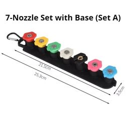 Pressure Washer 7 Nozzle Set With Base