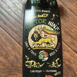 Sector nine short long board  bamboo