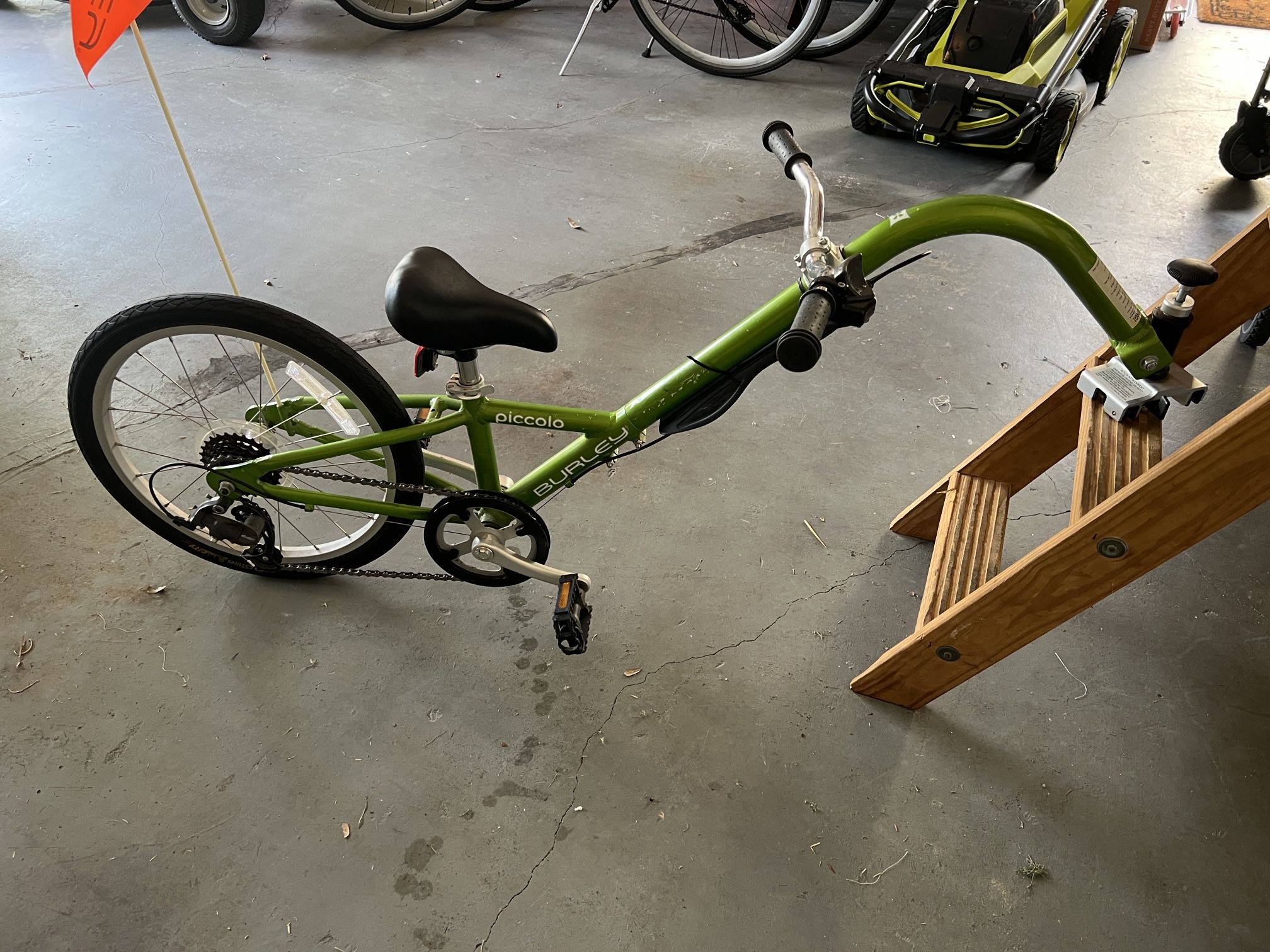 Green Burley Piccolo Trailercycle