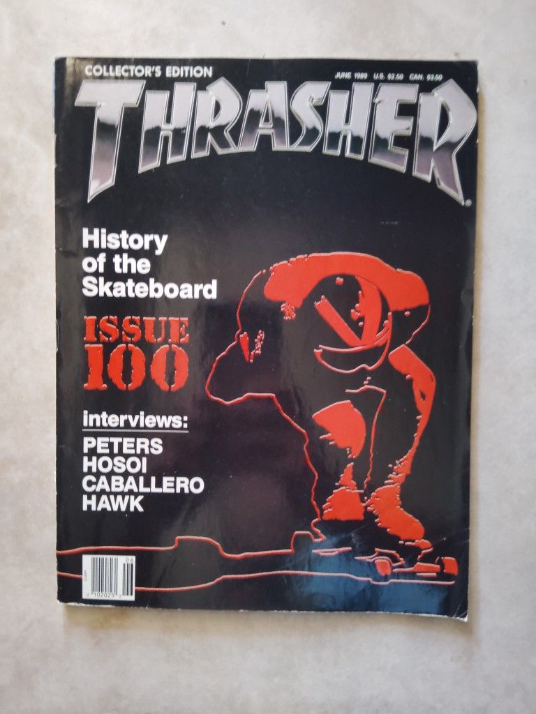 Vintage Thrasher Magazine June 1989 100th Issue