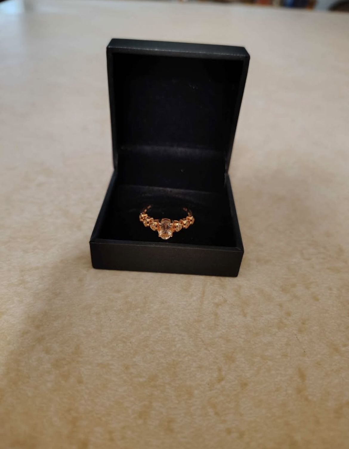 Morganite Rose Gold Ring