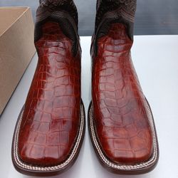 Crocodile Belly Boots 