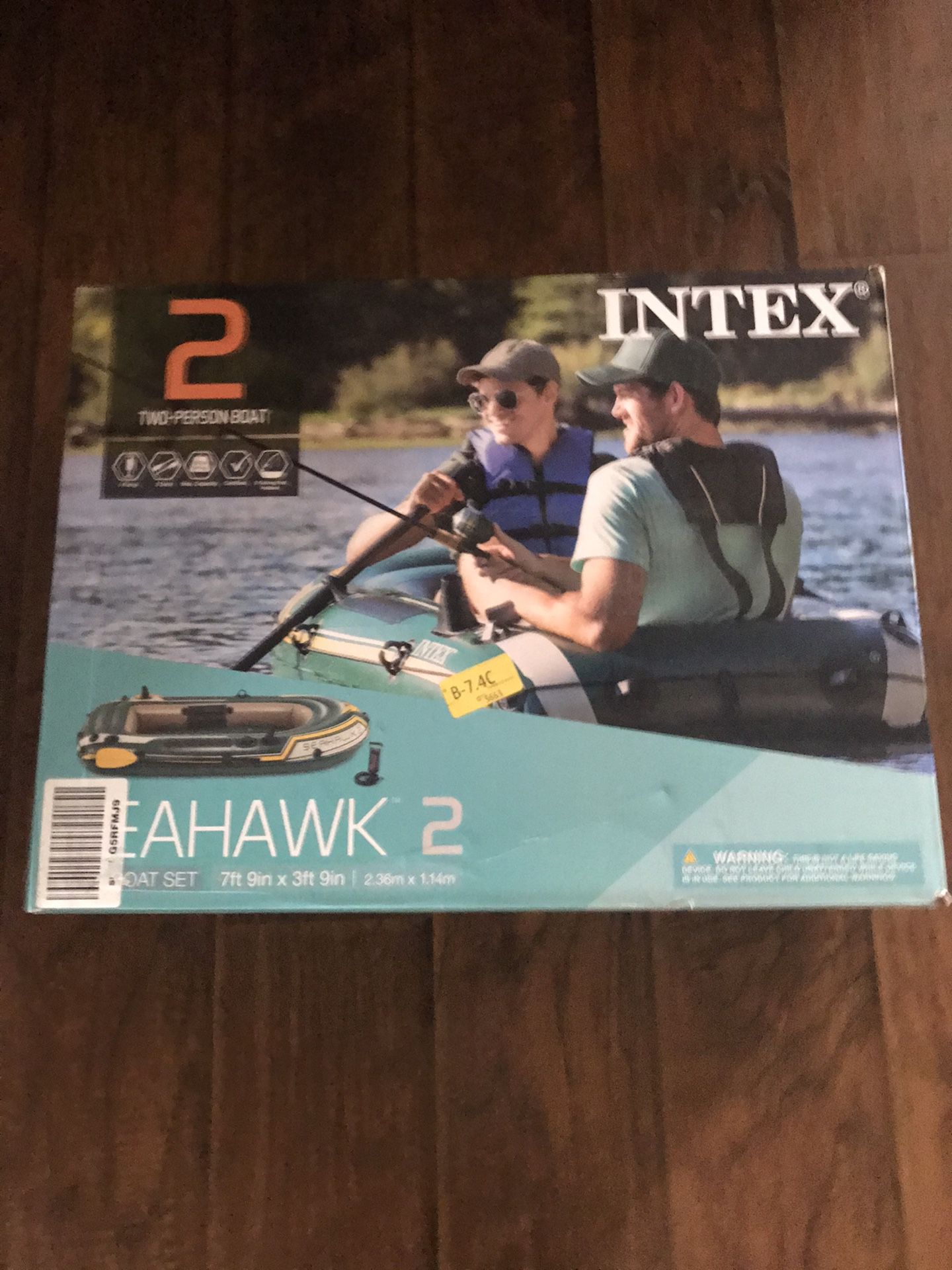 ✅ Intex Seahawk 2, 2-Person Inflatable Boat Set with French Oars & Air Pump ✅
