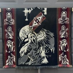 Horror Movie Villain Scream, Jason, Freddy Kruger Warm Winter Panchos For Teens And Adults