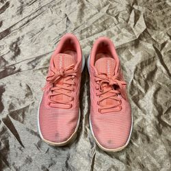 Reebok Womens Nanoflex TR Crossfit Gym Training Pink peach Shoes Size 7.5 US