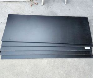 Black Shelve Board Rack Board 17×47×3/4 Laminated Storage Cabinet Board