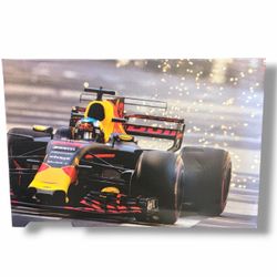 Red Bull Racing F1 Formula 1 Canvas Wall Art Print – 16x24 Inches