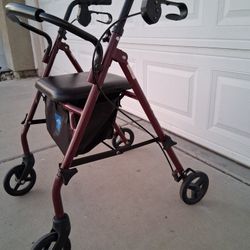 Heavy Duty Rollator Walker with Seat and Brakes
Brand: MEDLINE
350 LBS Weight Capacity
Model:MEDLINE
Adult Aluminum Folding Safe Walker
Great Working
