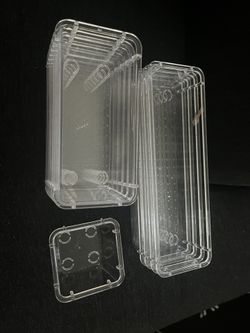 11 Pack Clear Drawer Organizer, 3Sizes Organization and Storage Trays, Drawer Organizer