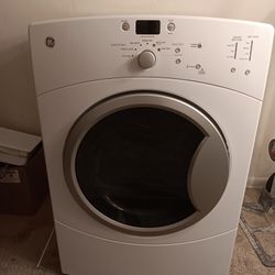 White GE Dryer 