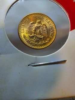 Gold coin two pesos from 1945