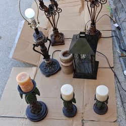 hugeblotnof candle holders and lamps $40 for everything
