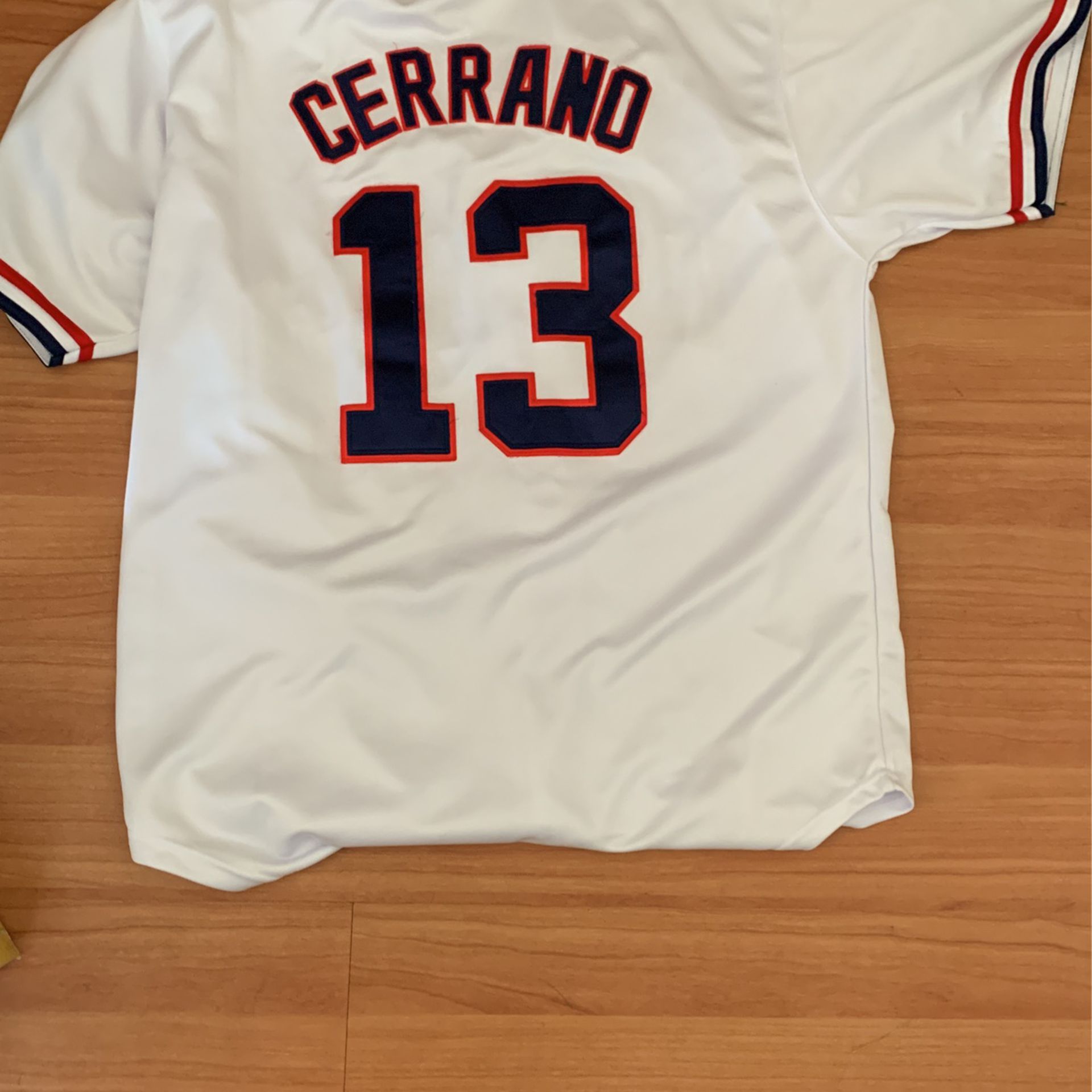 Dennis Haysbert Signed Pedro Cerrano Indians Jersey from Major League  (JSA COA)