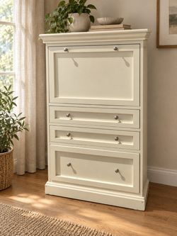 Secretary Desk with Fold-Down Workspace & File Storage — Delivery Available