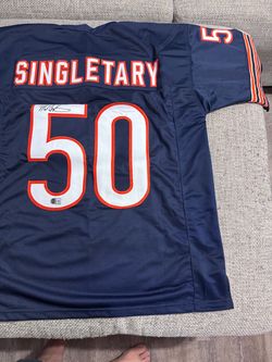 Mike Singletary Signed Autographed Custom Jersey - Beckett Coa - Chicago Bears