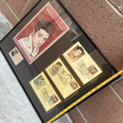 Cuadro De Fotos De Elvis Presley 20”x16”x1/2”