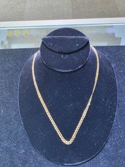 10kt YG Cuban Link Chain. (C-4) 24" 2mm, Semi-Solid. ASK FOR RYAN. #(contact info removed)59