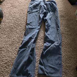 LEVI STRAUSS 501 Levis Red Tab Riveted Button Fly blue grey corduroy Jeans made in the usa