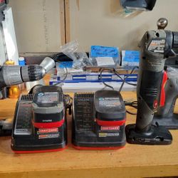 Craftsman 19.2 Volt Drill, Right Angle Drill, Sander