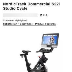 NordicTrack Commercial Studio Cycle S22i