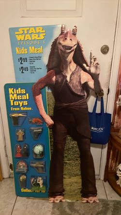 Star Wars episode 1 Jar Jar Binks kids meal standee