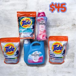 Tide Pods, Downy Softener & Scented Beads