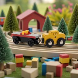 (Lot Of 2) 2003 Thomas & Friends Wooden Railway Train Rocky's Front Magnetic Car.
These are from the 2003 Thomas & Friends Wooden Railway collection, 