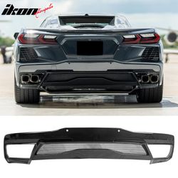 Fits 2020-2026 Chevy Corvette C8 Z51 Stingray OE Rear Bumper Diffuser Pearl Black PP