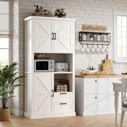 Farmhouse Kitchen Pantry Cabinet