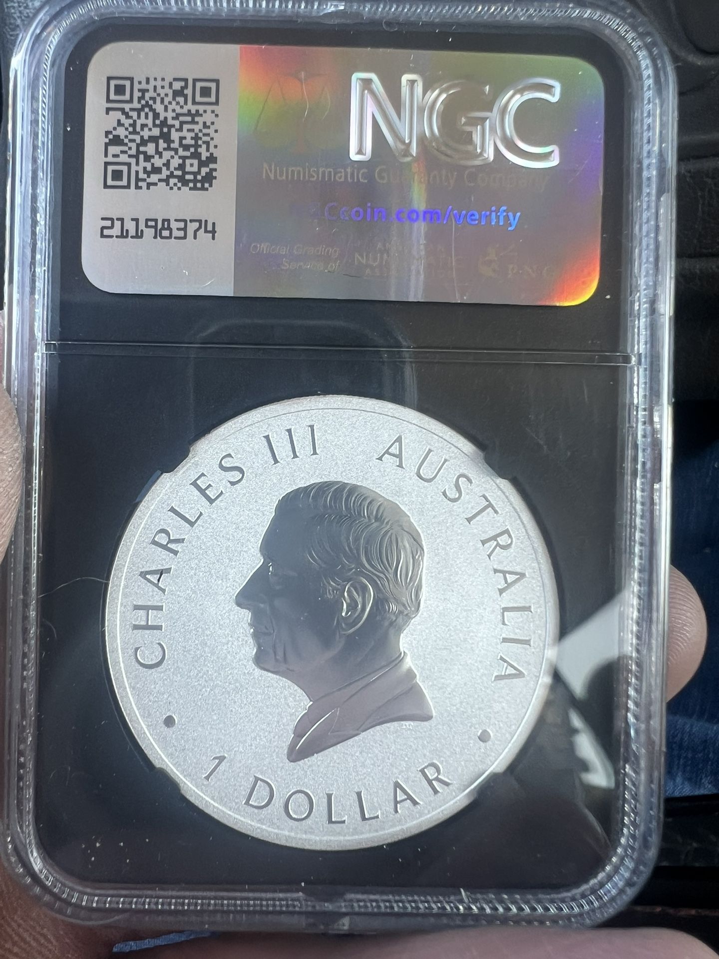 2024P 125 Australia,S kangaroo $1 Perth Mint 125th Anniversary MS69
