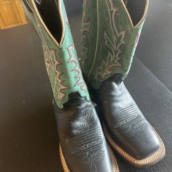 Justin Ladies Womens Cowboy Boots 6 1/2b $175