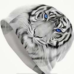 White Tiger Beanie Hat