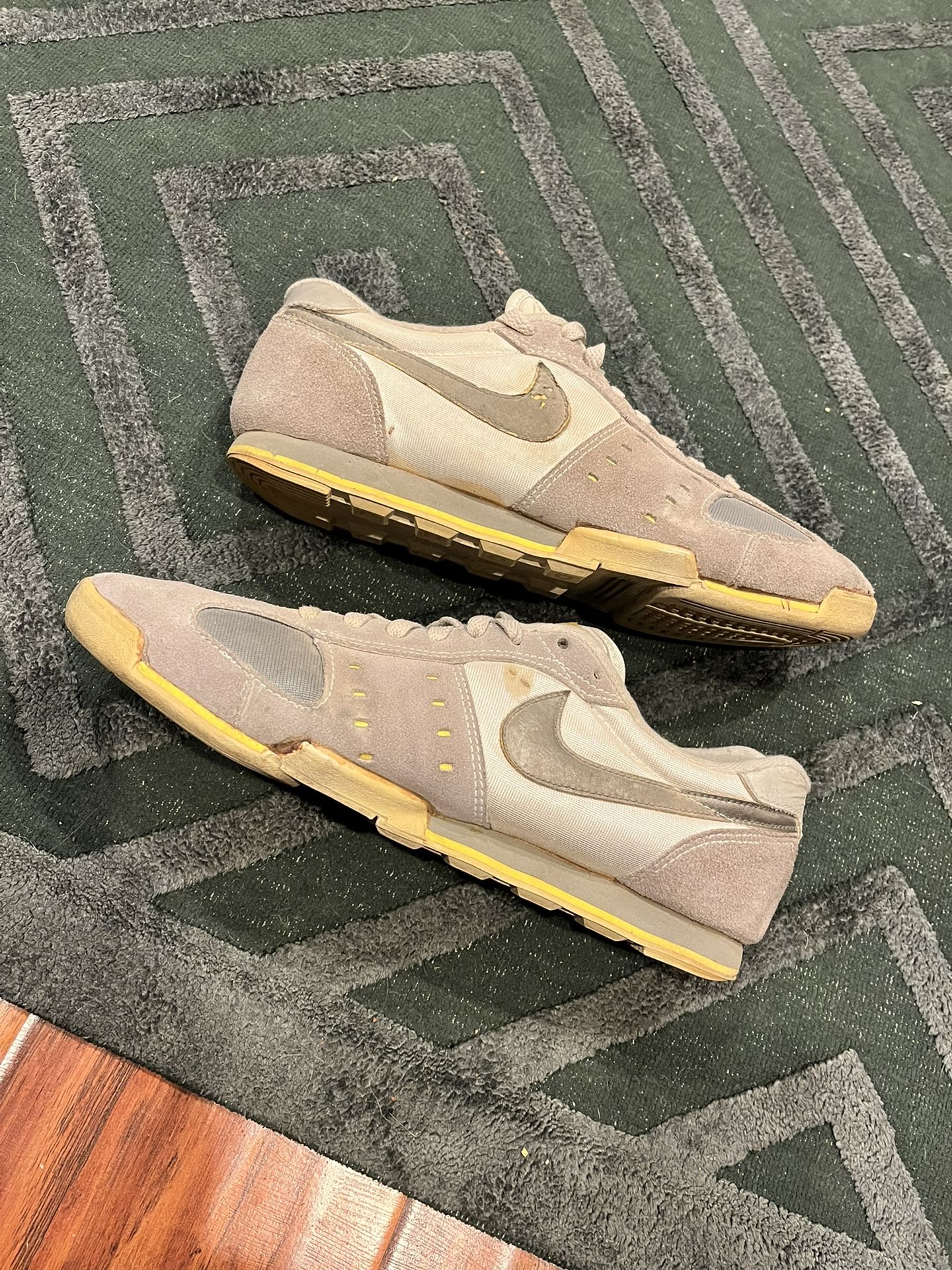 Vtg Nike Lo Top Cross Trainer Athletic Shoes Sz 12 1980s Korea Gray 871012