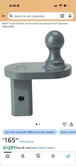 Turnover Bar Gooseneck Hitch